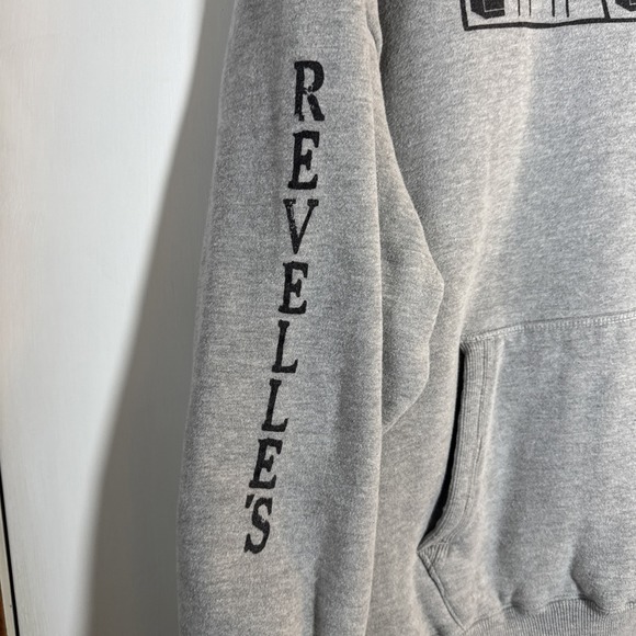 White Bear Clothing Co Mens XL Gray Funny Graphic Dart Board Hoodie Sleeve Print - Picture 7 of 11